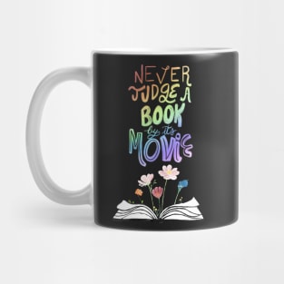 Never judge a book by its movie - black Mug